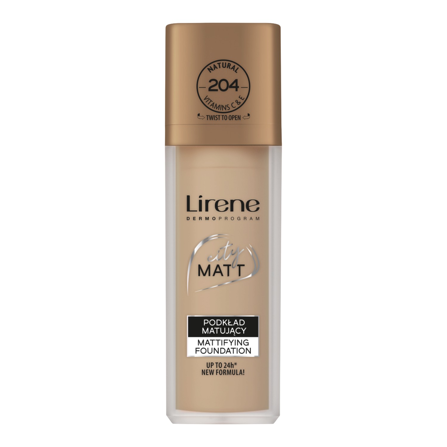 Lirene City Matt Podkład matujący 204 Natural, 30 ml