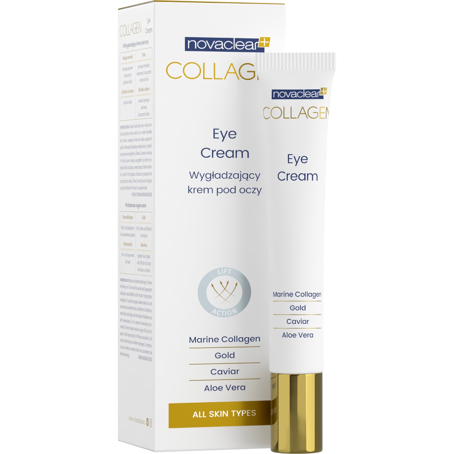 Novaclear Collagen Wygładzający krem pod oczy