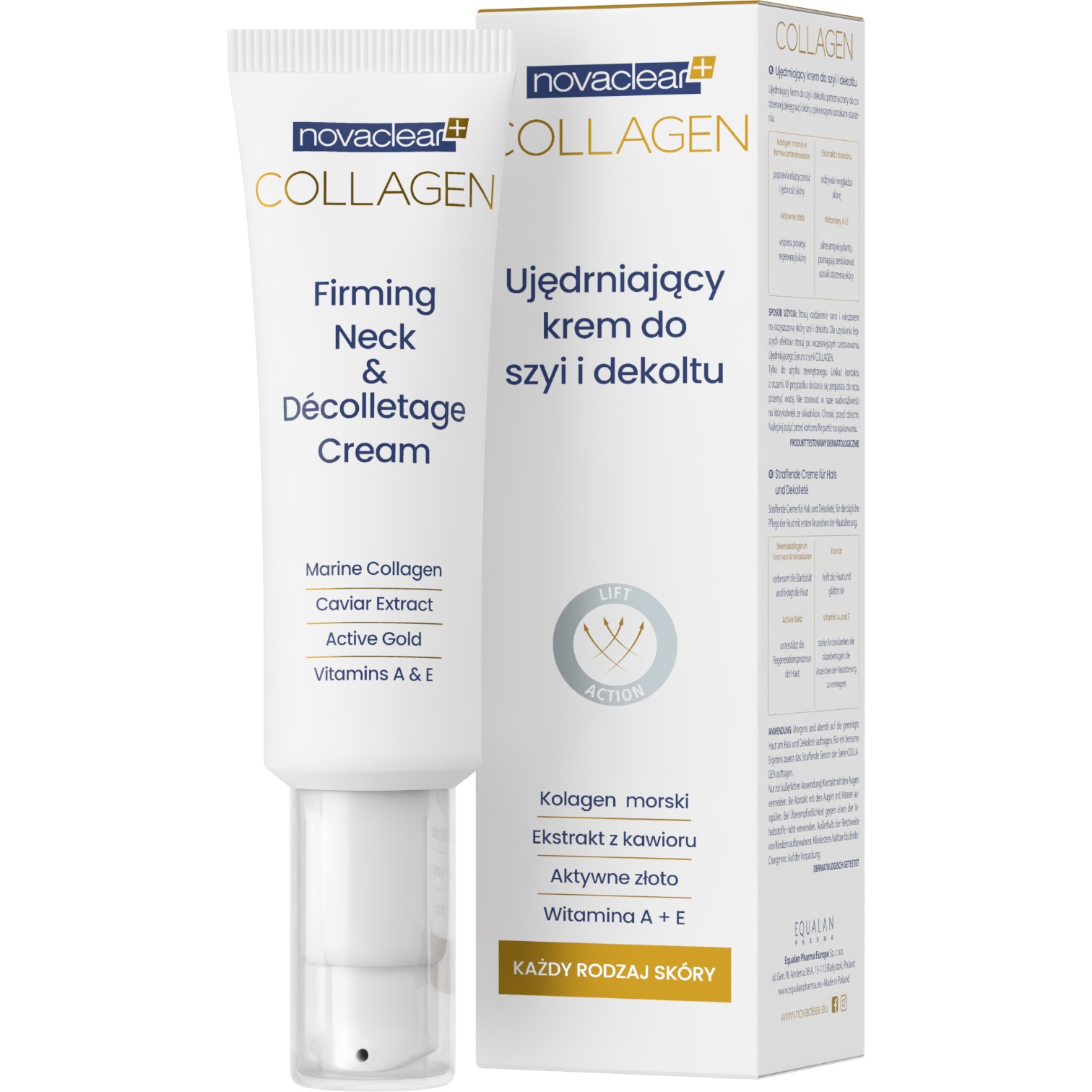 Novaclear Collagen Ujędrniający krem do szyi i dekoltu 