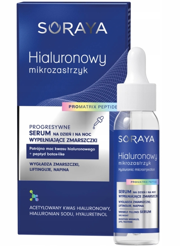 Soraya Hialuronowy Mikrozastrzyk - Siero Viso Rimpolpante Antirughe