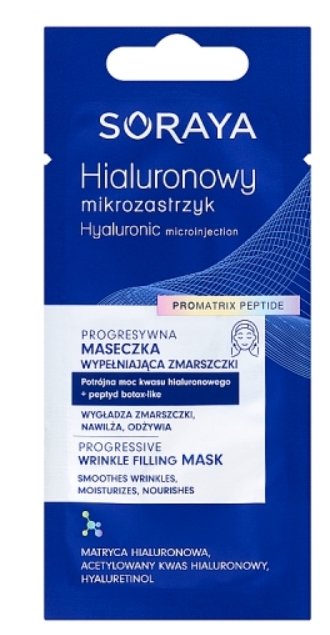 Soraya Hialuronowy Mikrozastrzyk Maska do twarzy wypełniająca zmarszczki