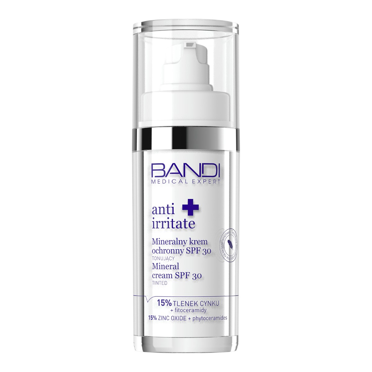 Bandi Medical Expert Anti Irritate Mineralny krem ochronny SPF30 tonujący