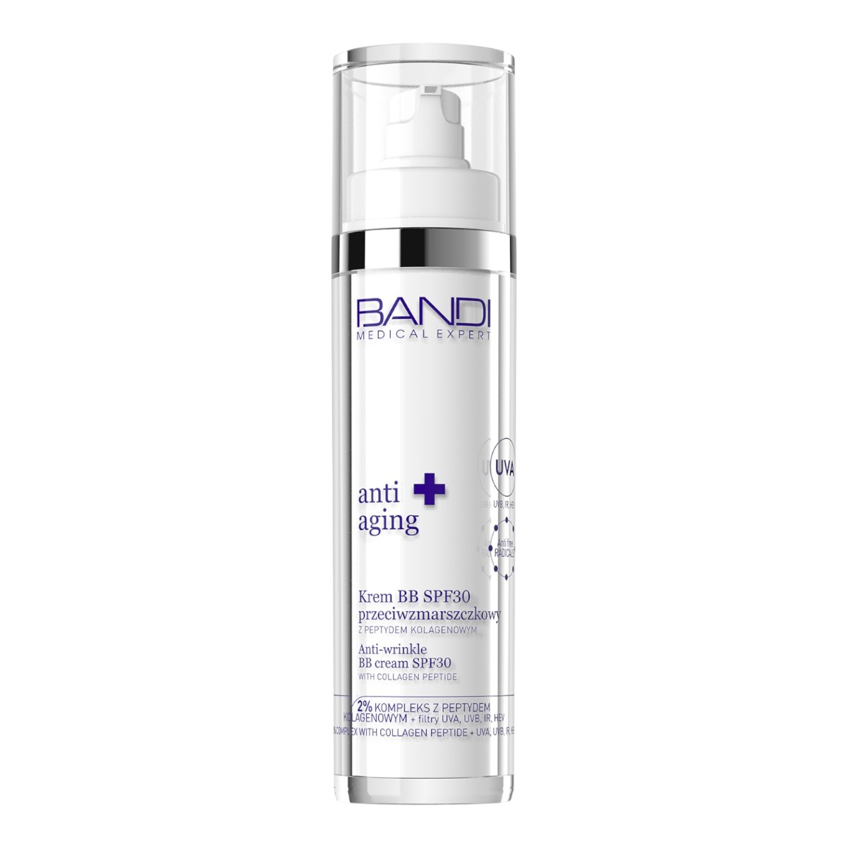 Bandi Medical Expert Anti Aging Crema BB antirughe con peptide di collagene SPF30