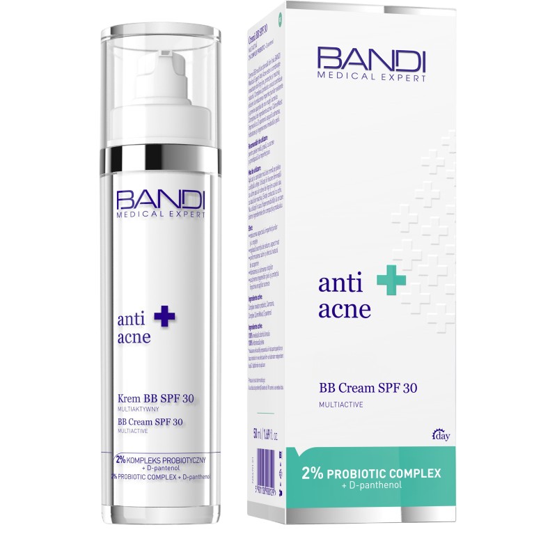Bandi Medical Expert Anti Acne Krem BB, SPF30, Multiaktywny 