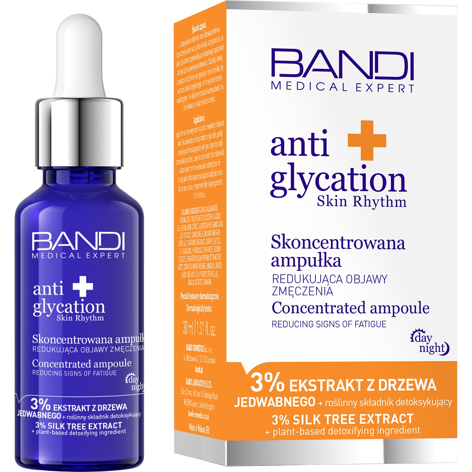 Bandi Anti Glycation Skin Rhythm Skoncentrowana ampułka redukująca oznaki zmęczenia