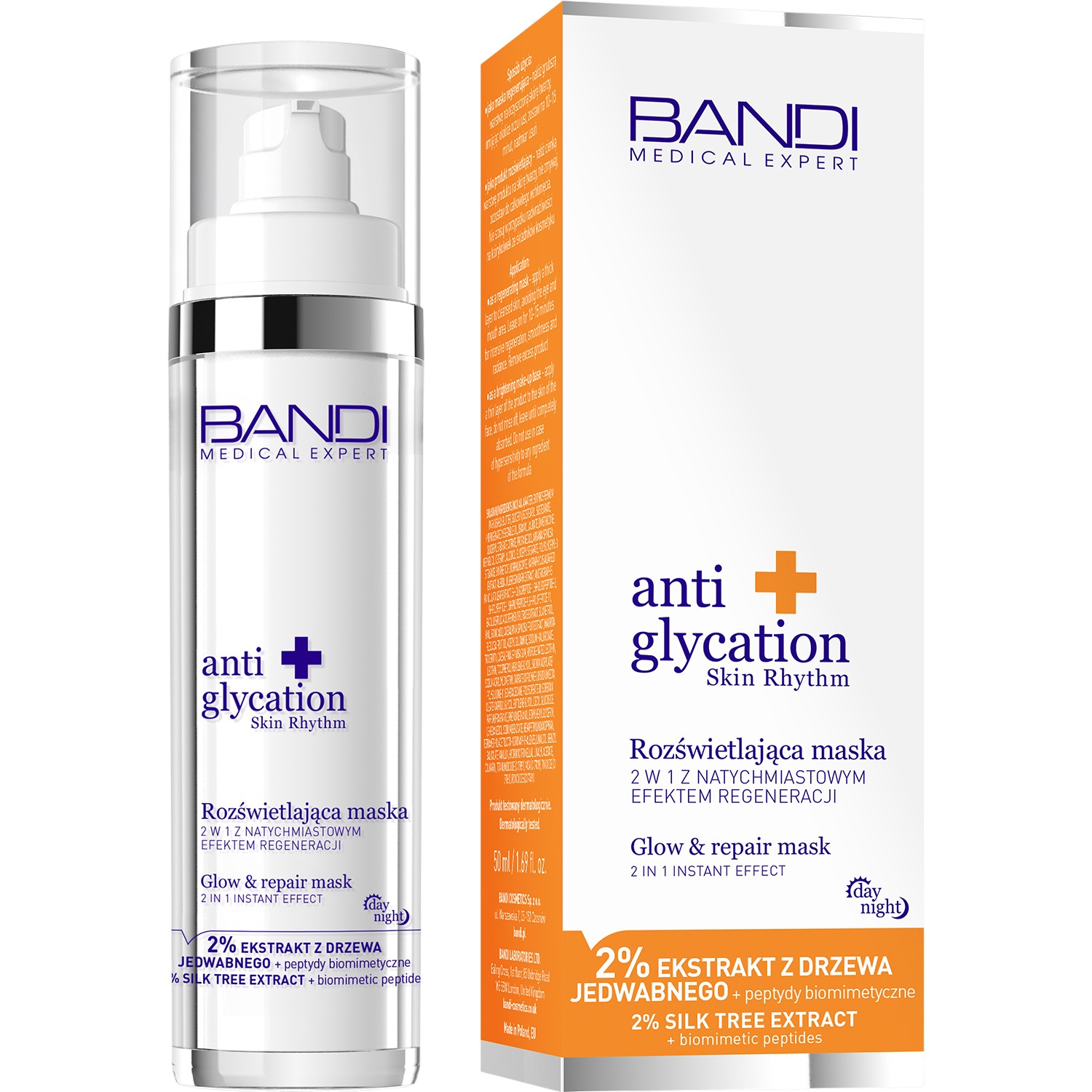 Bandi Anti Glycation Skin Rhythm Maschera Illuminante 2 in 1 con Effetto Rigenerante Immediato