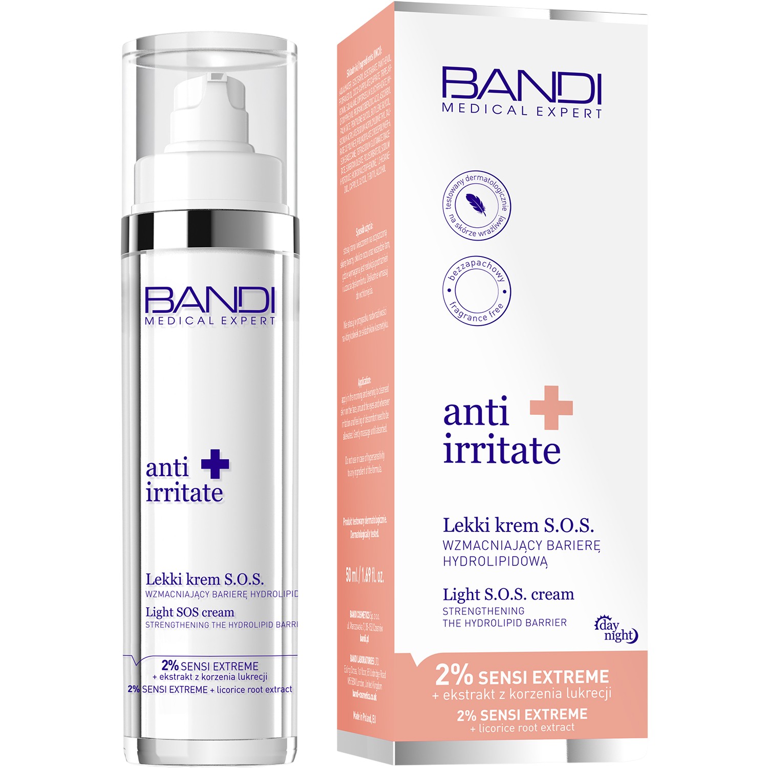 Bandi Medical Expert Anti Irritate Lekki krem S.O.S. wzmacniający barierę hydrolipidową
