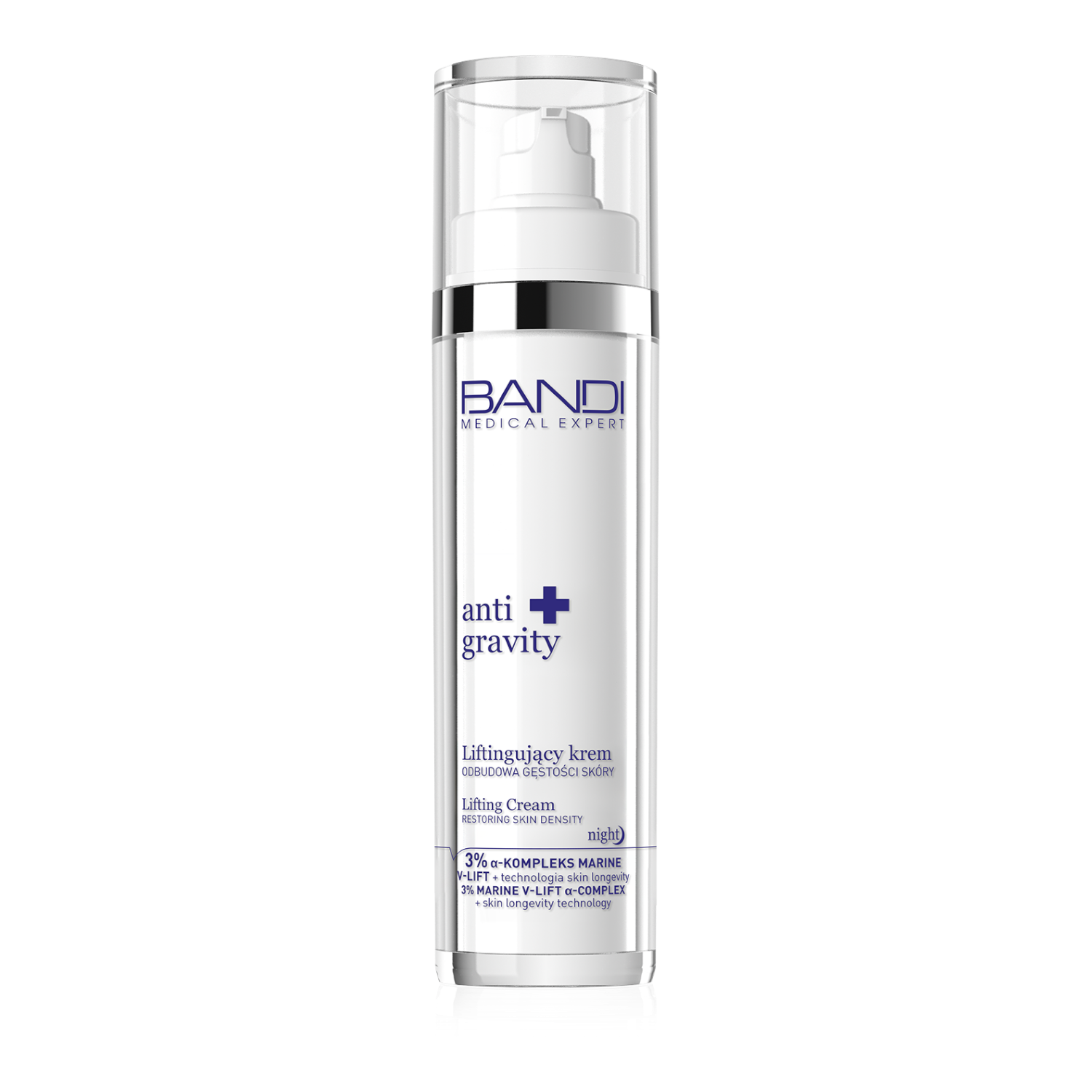 Bandi Medical Expert Anti Gravity Liftingujący krem na noc odbudowa gęstości skóry