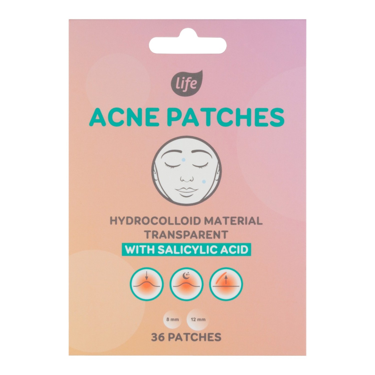 Life Plasterki na niedoskonałości - okrągłe, mix rozmiarów 36szt.