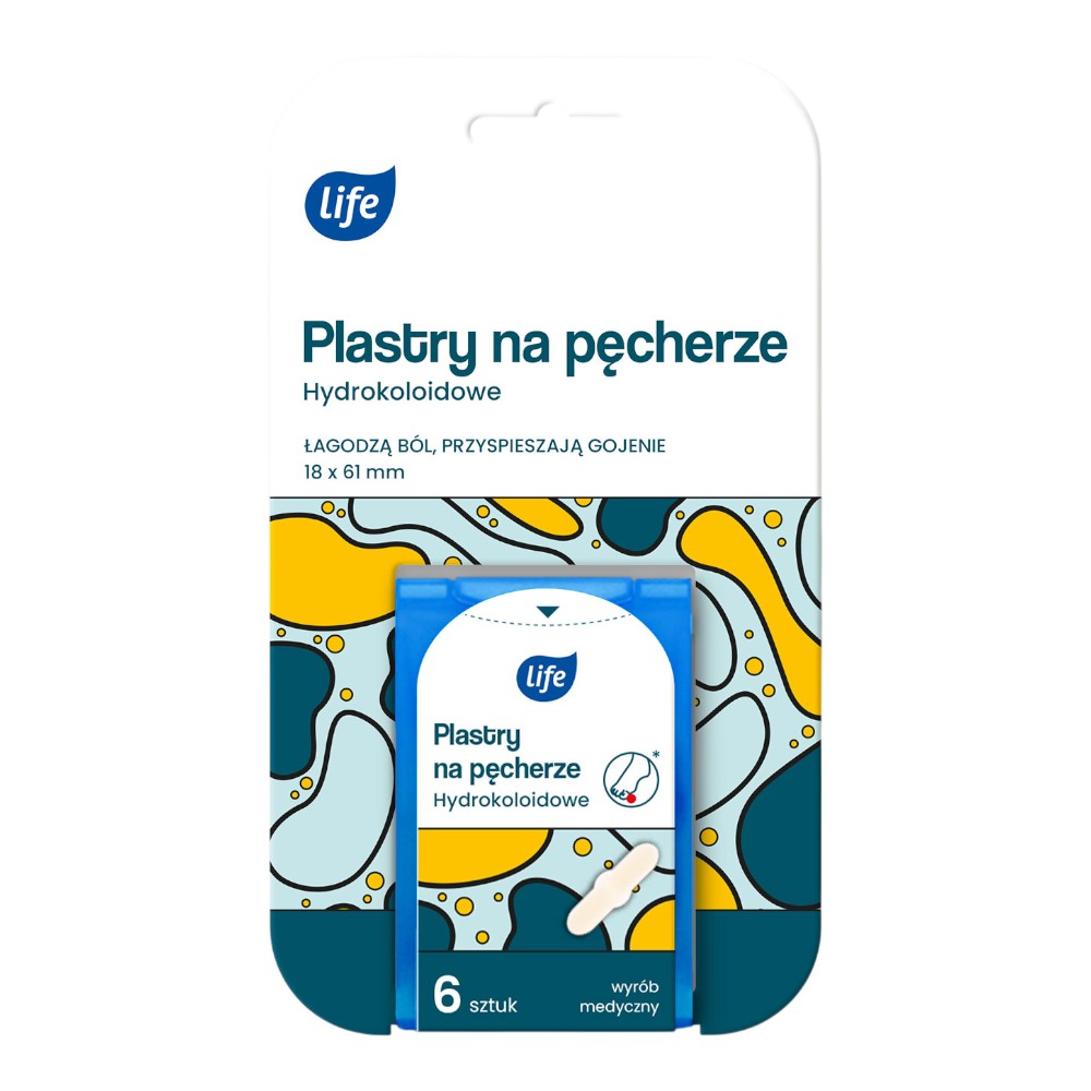 Life Plastry na pęcherze Małe, 6 szt.