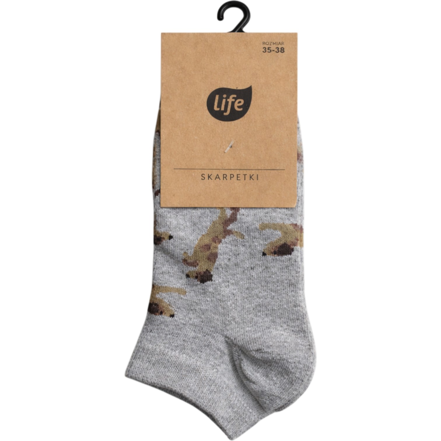 Life stopki bawełniane Hipster, wzór J.R. Terrier gray, 35-38