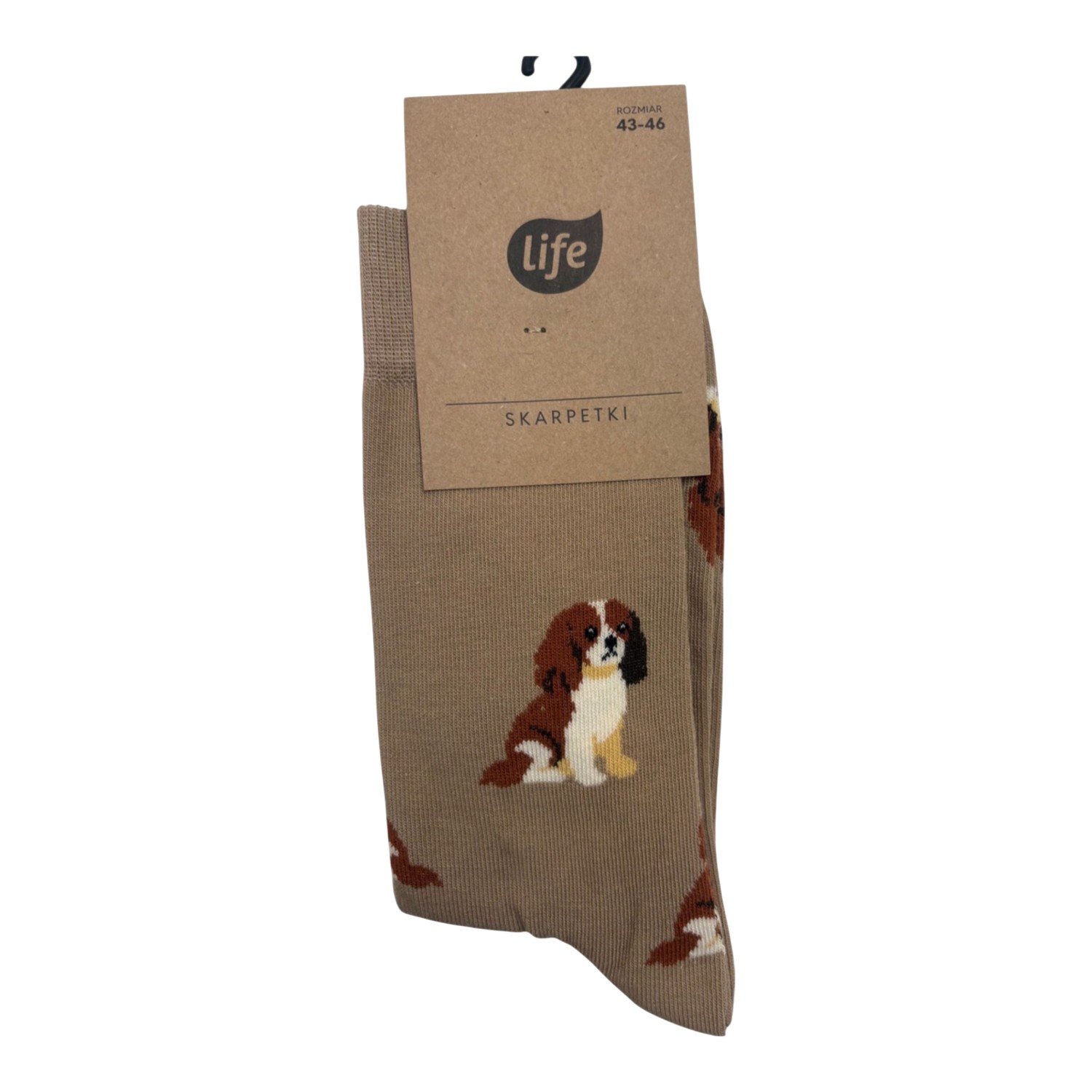 Life Skarpety bawełniane Piesek Cocker Spaniel mocca, 43-46