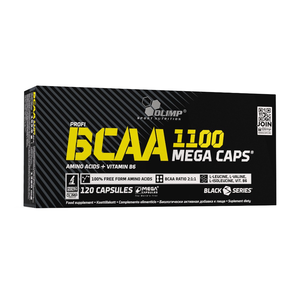 Olimp BCAA 1100 Mega Caps Kapsułki, 120 szt.