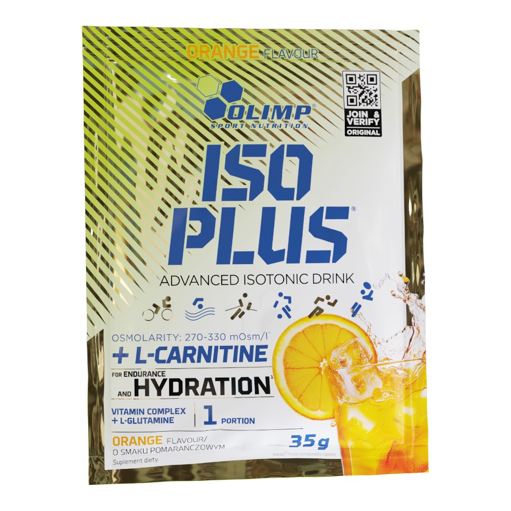 Olimp Iso Plus Powder Smak pomarańczowy Proszek do rozpuszczania, 35 g