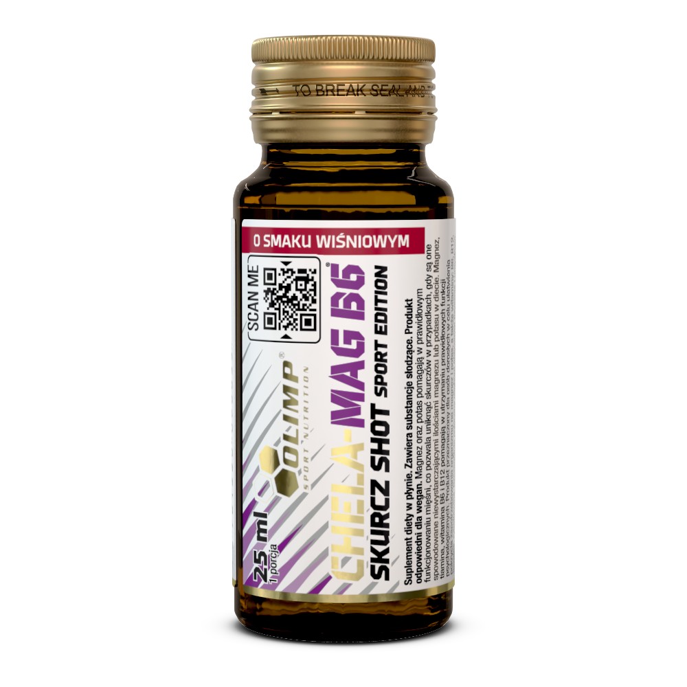 Olimp Chela Mag B6 Skurcz Sport Edition Wiśnia Shot, 25 ml