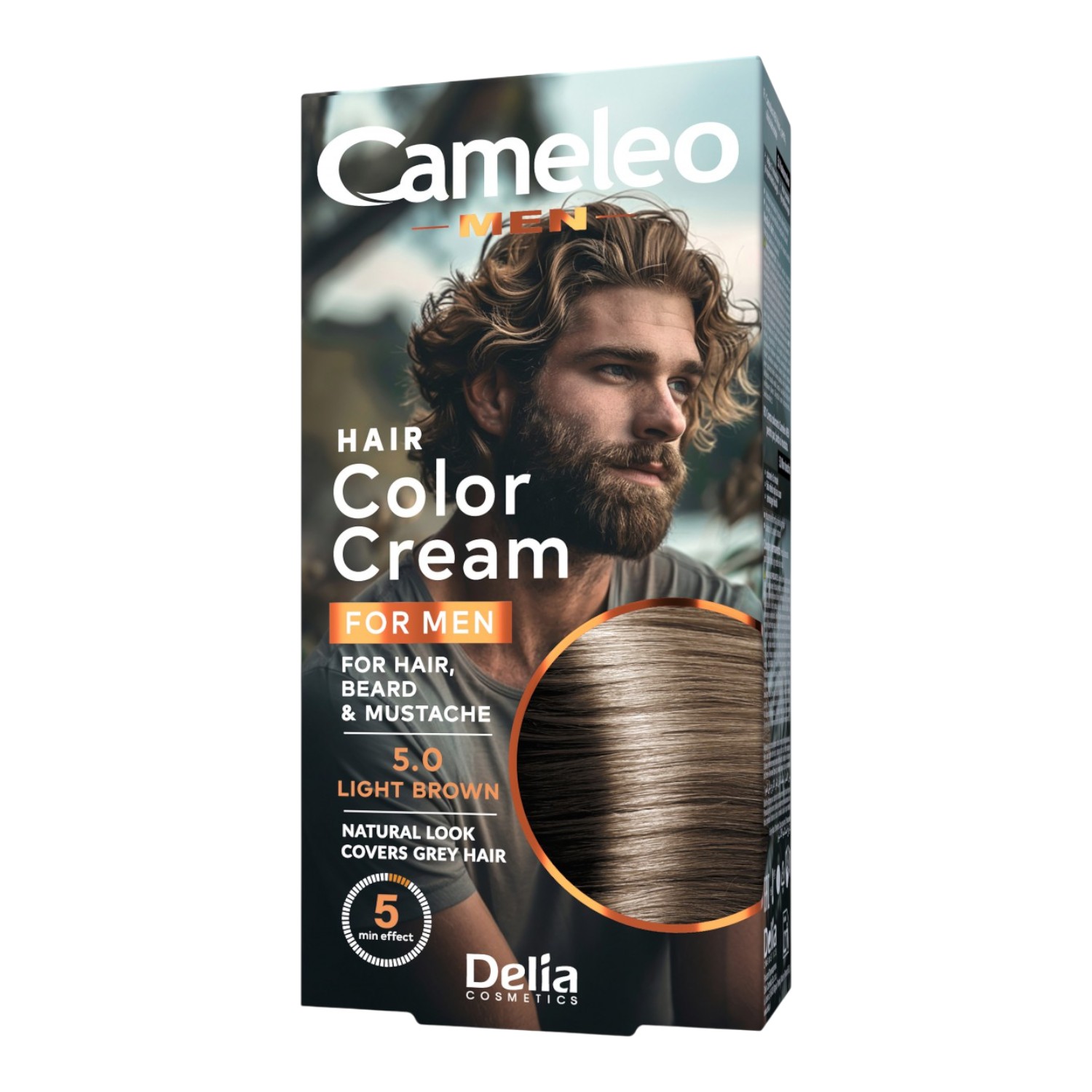Delia Cameleo Men Hair Color Cream 5.0 Light Brown Farba do włosów