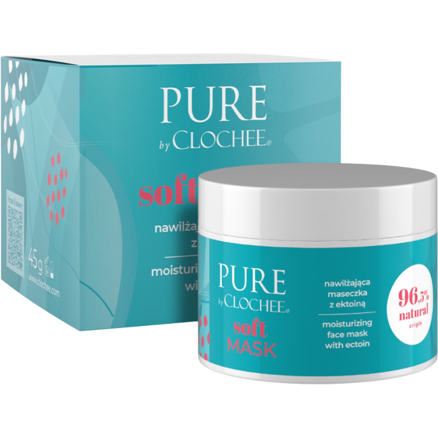 Pure by Clochee Soft Mask Nawilżająca maseczka z ektoiną 