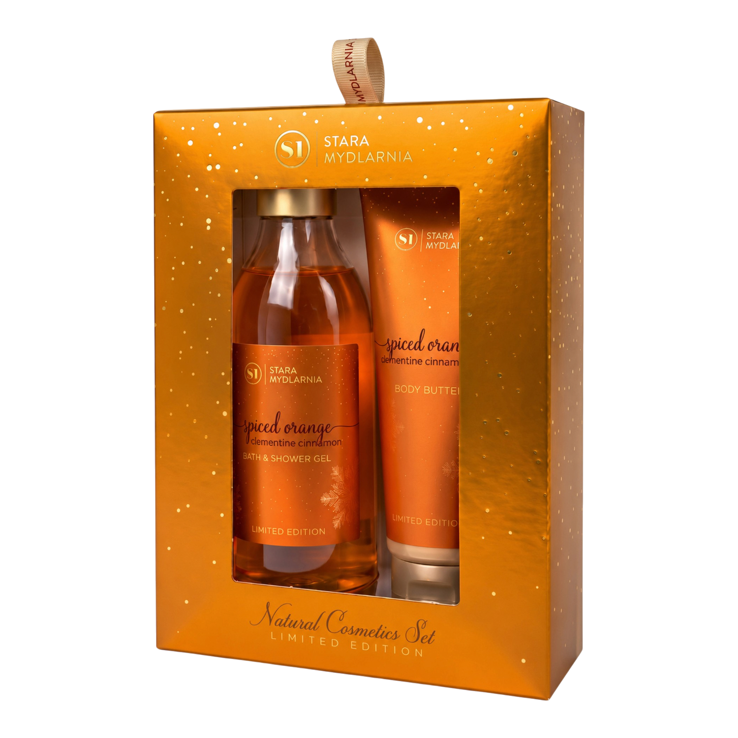 Stara Mydlarnia  Zestaw Spiced Orange (żel do kąpieli 250 ml + masło do ciała 150 ml)