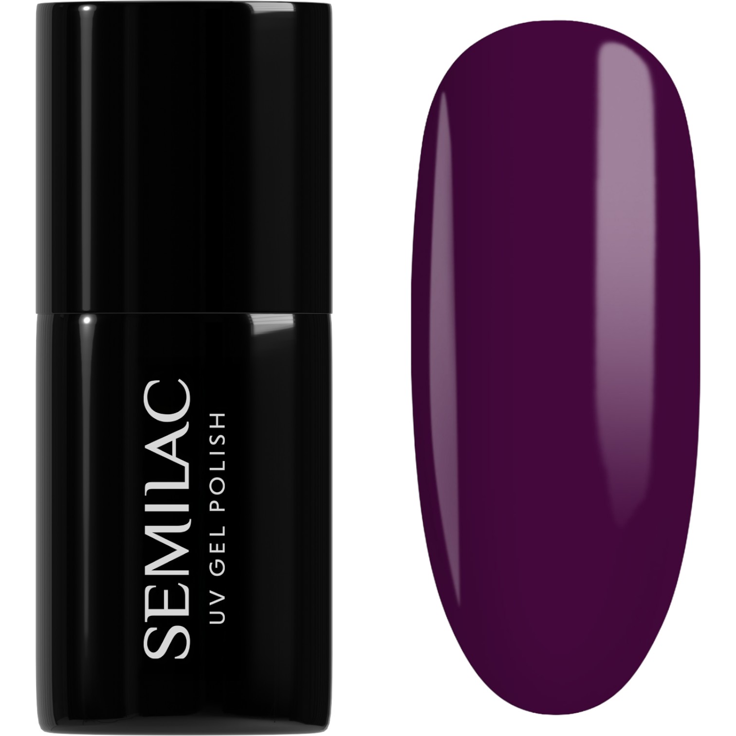 Semilac UV Hybrid Lakier hybrydowy, 015 Plum Plum
