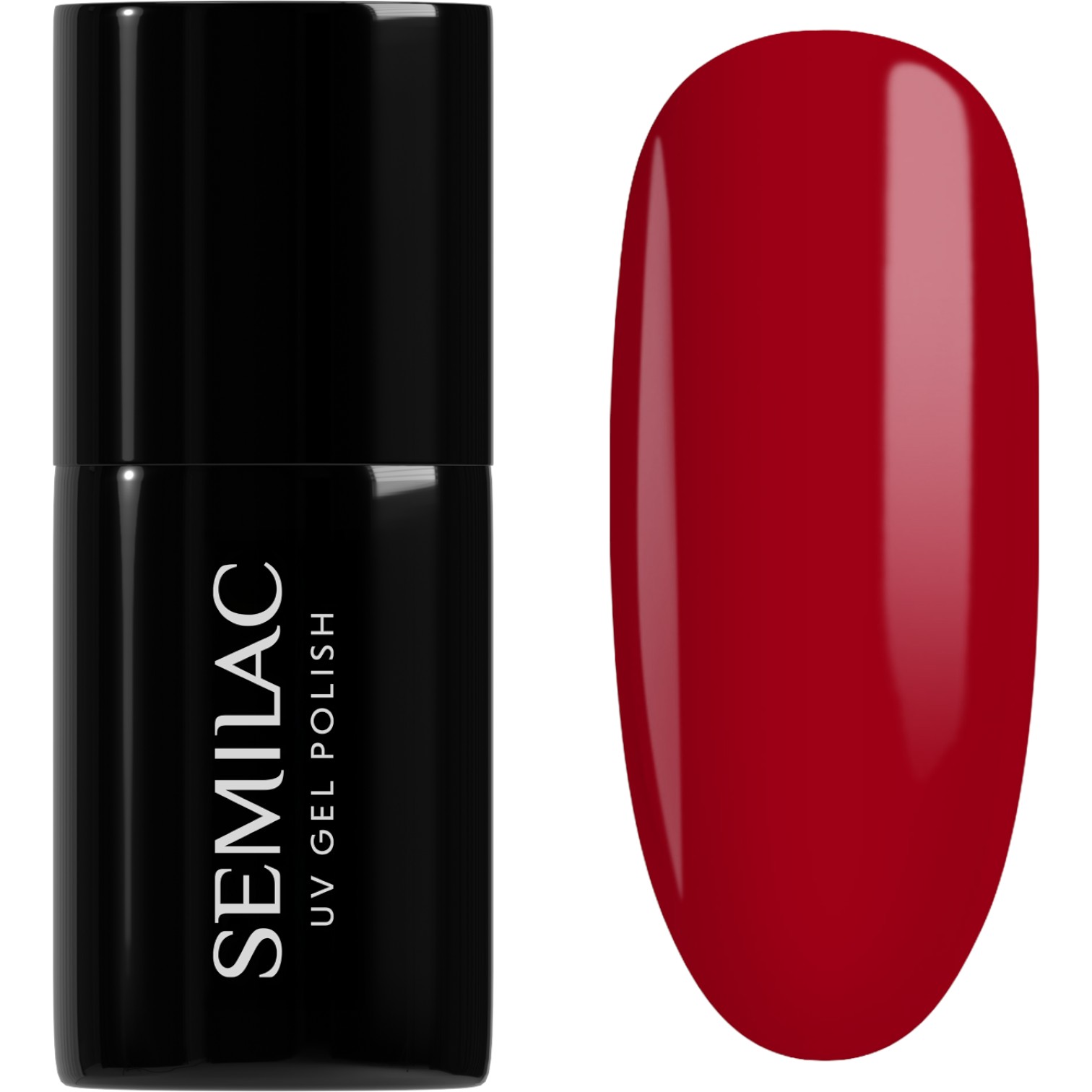 Semilac UV Hybrid Lakier hybrydowy, 027 Intense Red Intense Red