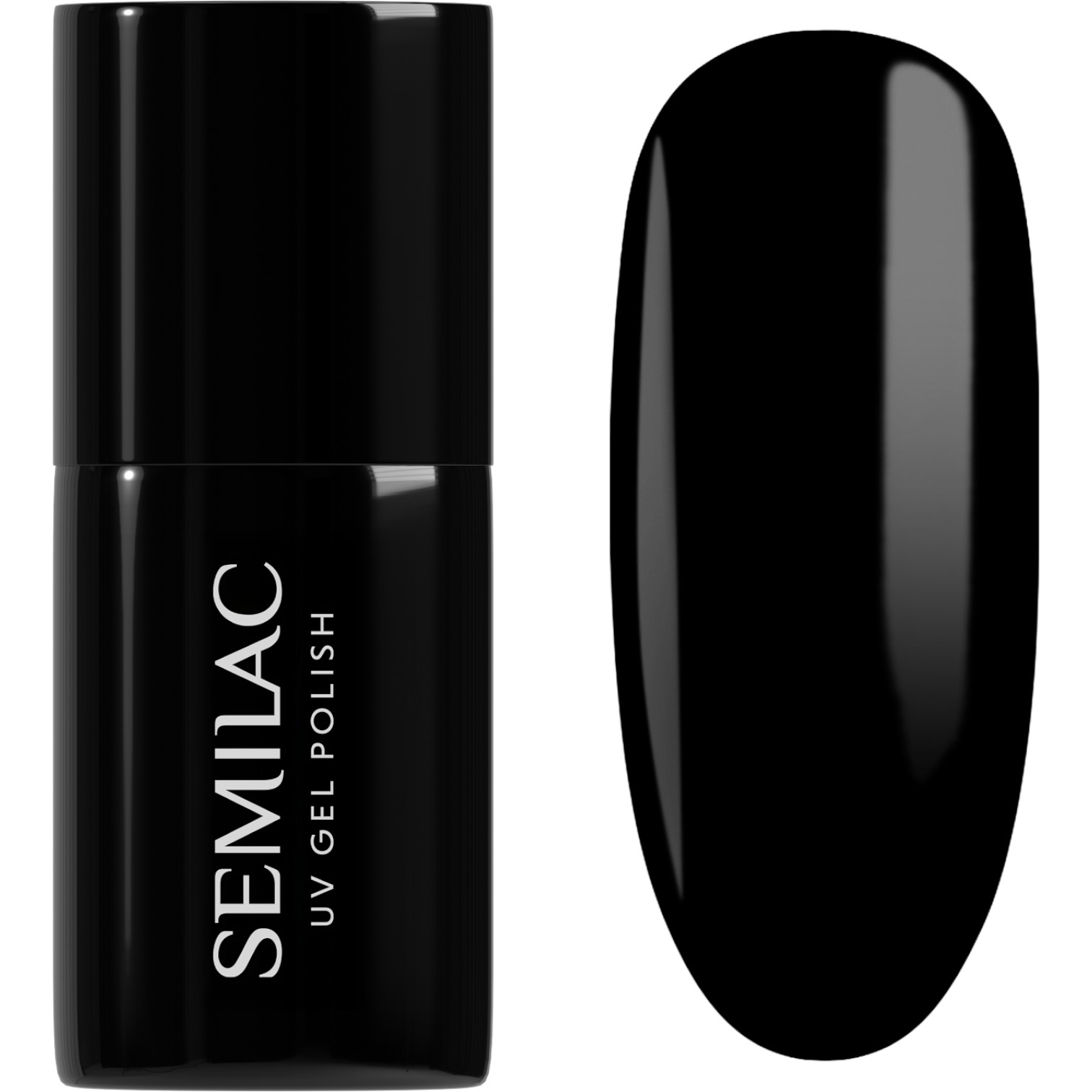 Semilac UV Hybrid Lakier hybrydowy, 031 Black Diamond Black Diamond