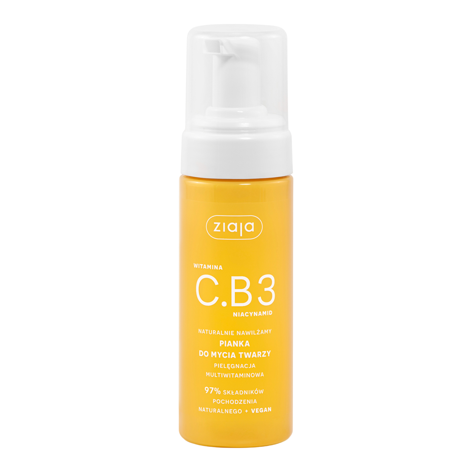 Ziaja Vitamina C.B3 Niacinamide Naturalmente idratante Schiuma detergente per il viso