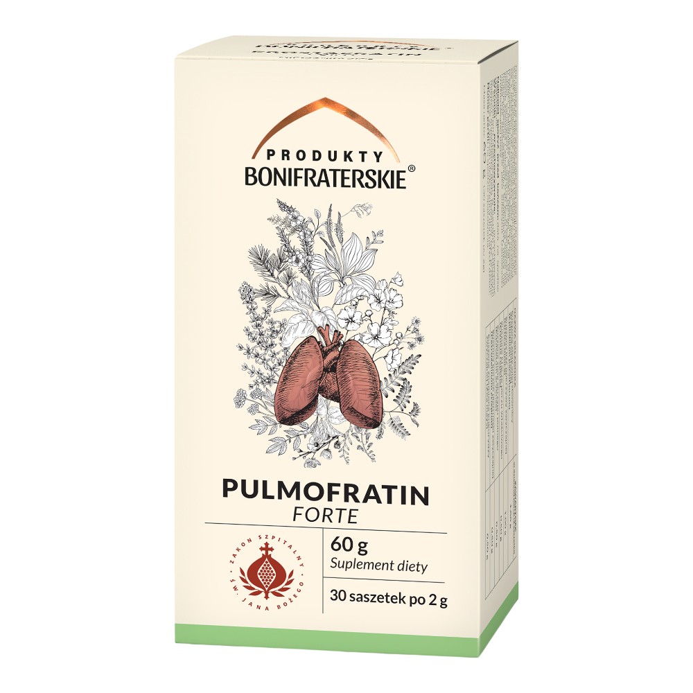 Pulmofratin Forte Zioła w saszetkach, 30 szt.