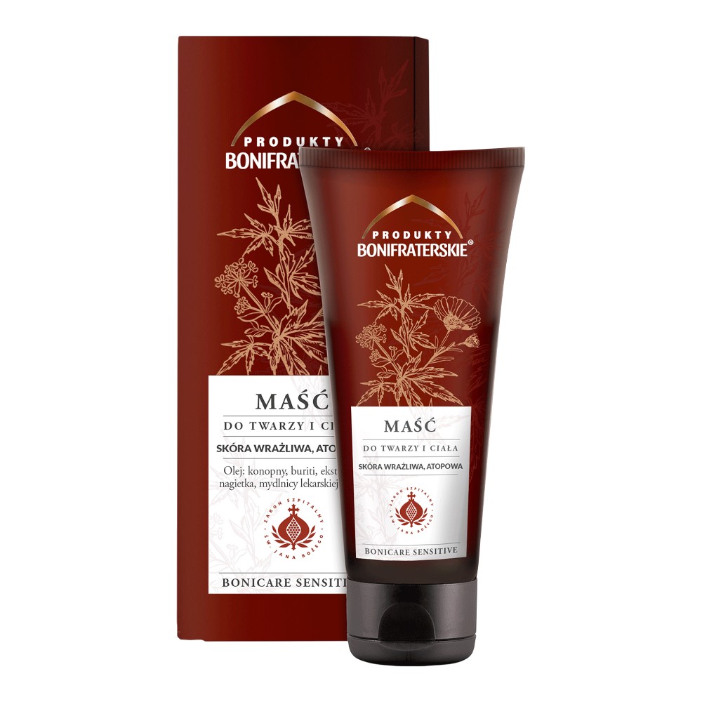 Bonicare Sensitive Maść do twarzy i ciała Skóra wrażliwa, atopowa, 100 ml