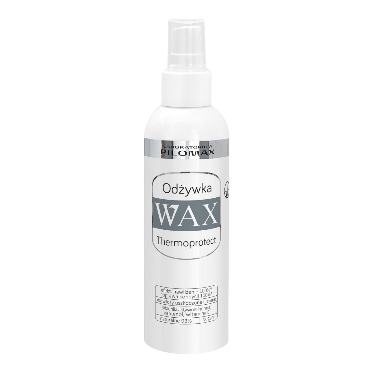 WAX Odżywka termoochronna, nawilżająca bez spłukiwania do włosów ciemnych, 200ml
