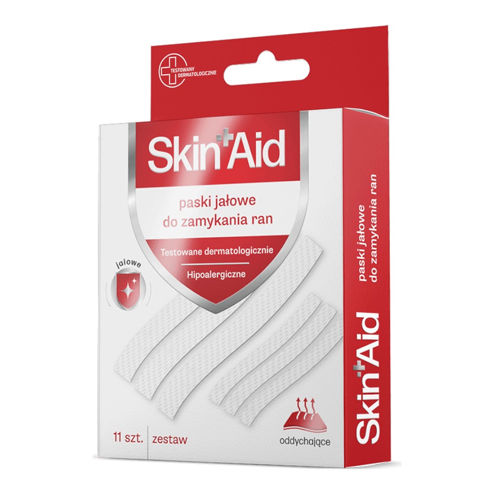 Skin Aid Paski do zamykania ran, 12 szt.
