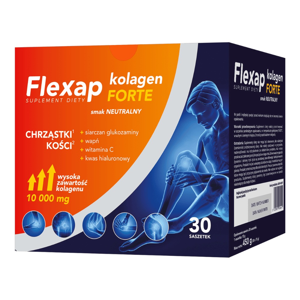 Flexap Forte Smak Neutralny, proszek, 30 sasz.
