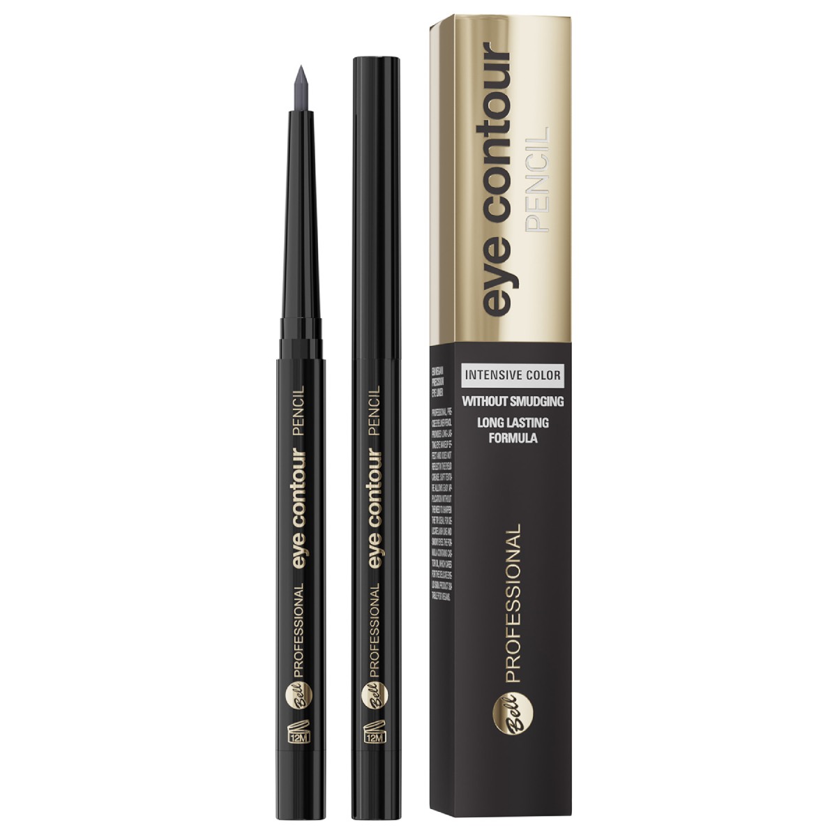 Bell Professional Eye Contour Pencil Wodoodporna kredka do oczu, 02 Grey