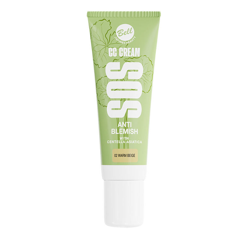 Bell SOS CC Cream Crema Illuminante, 02 Warm Beige