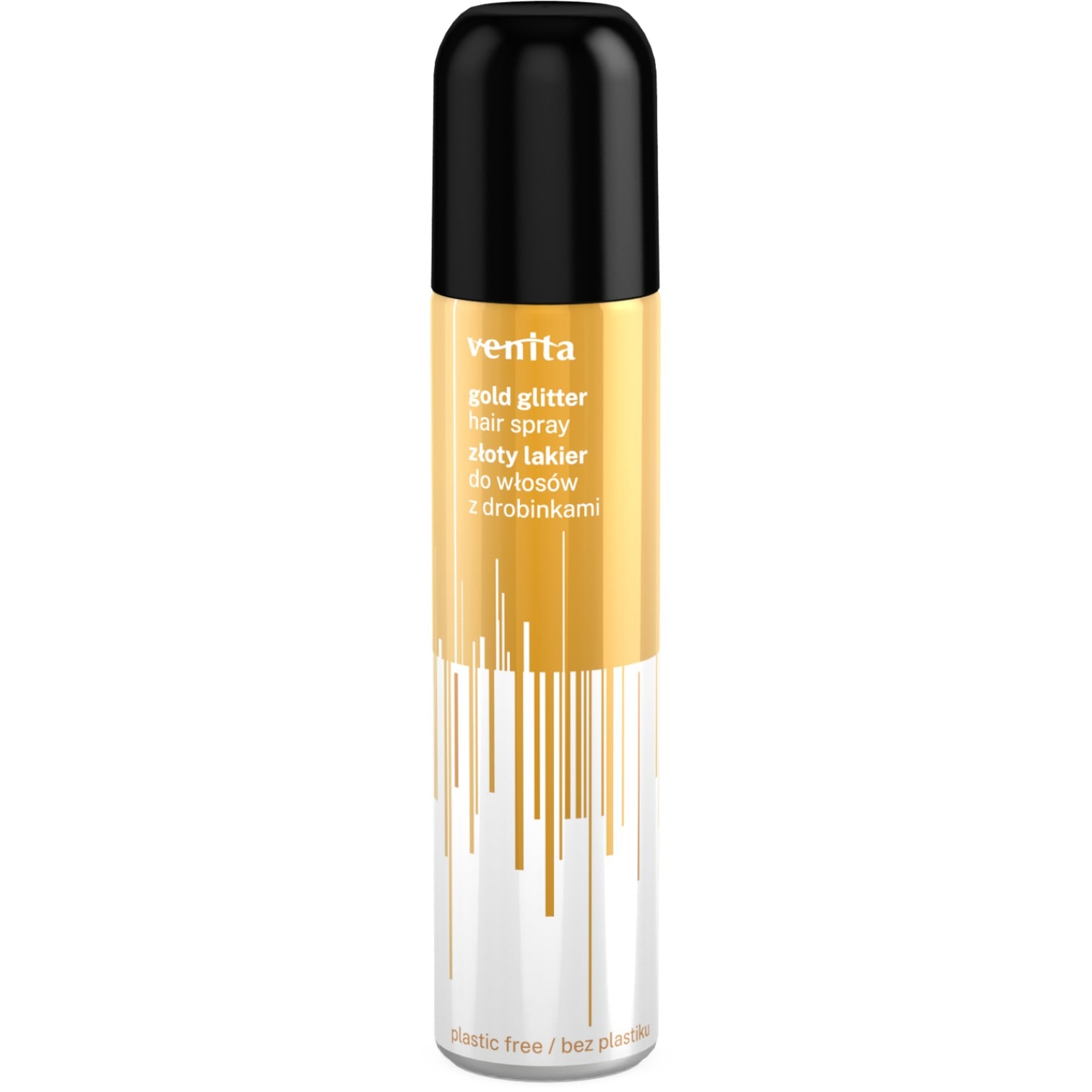 Venita Lakier do włosów z drobinkami, złoty, 75 ml