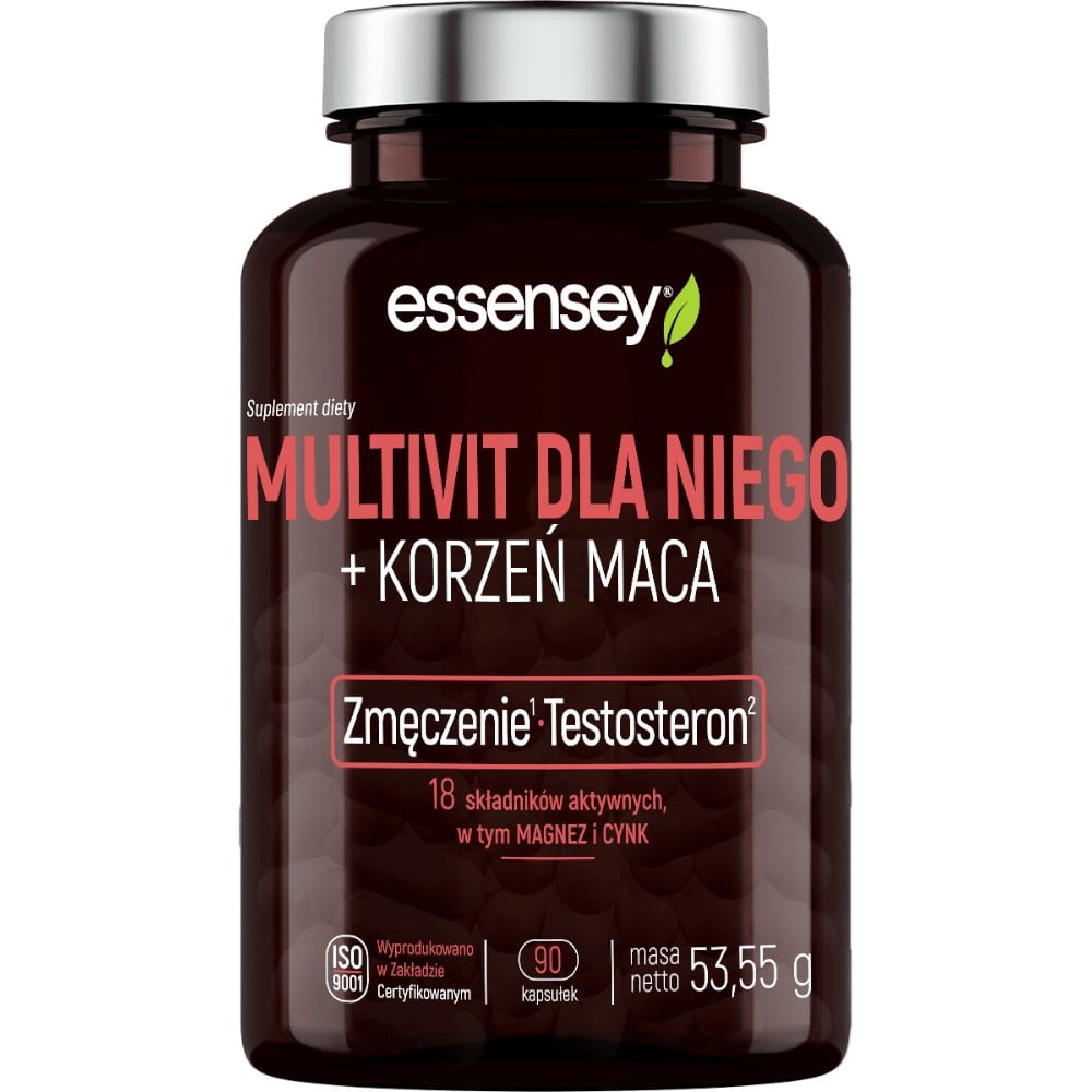 Essensey Multivit dla Niego + Korzeń Maca Kapsułki, 90 szt.