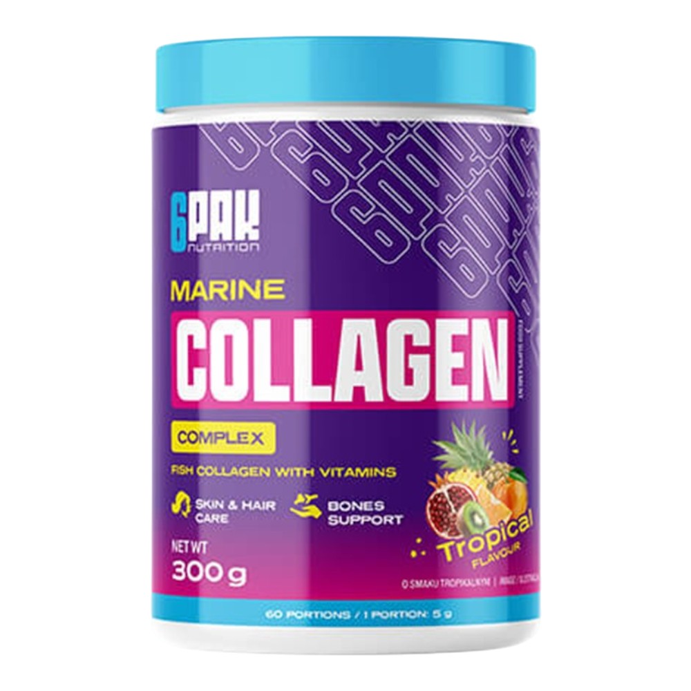 6PAK Marine Collagen Complex Jar Tropical, proszek 300 g