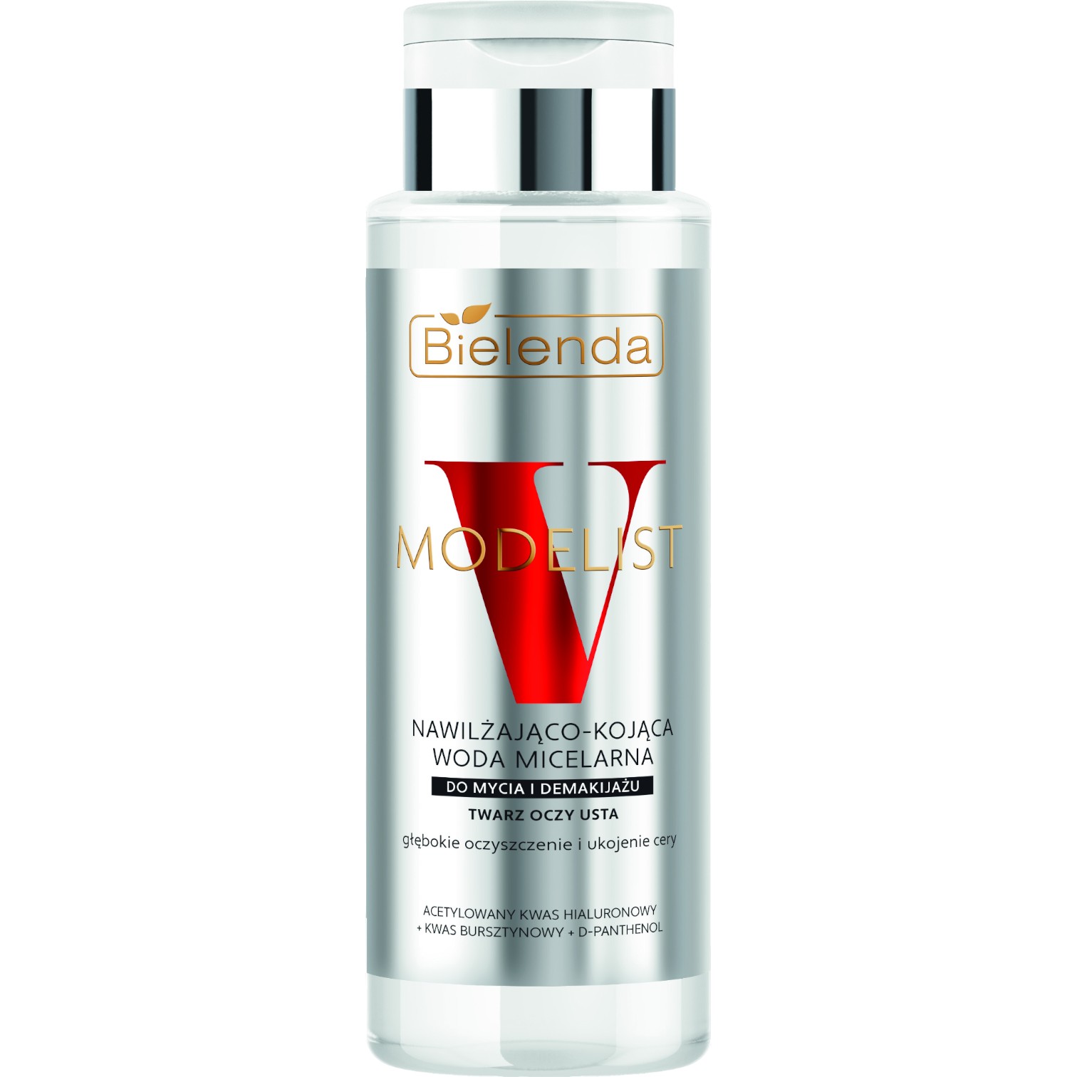 Bielenda V-Modelist Nawilżająco-kojąca woda micelarna do mycia i demakijażu twarzy, oczu i ust 