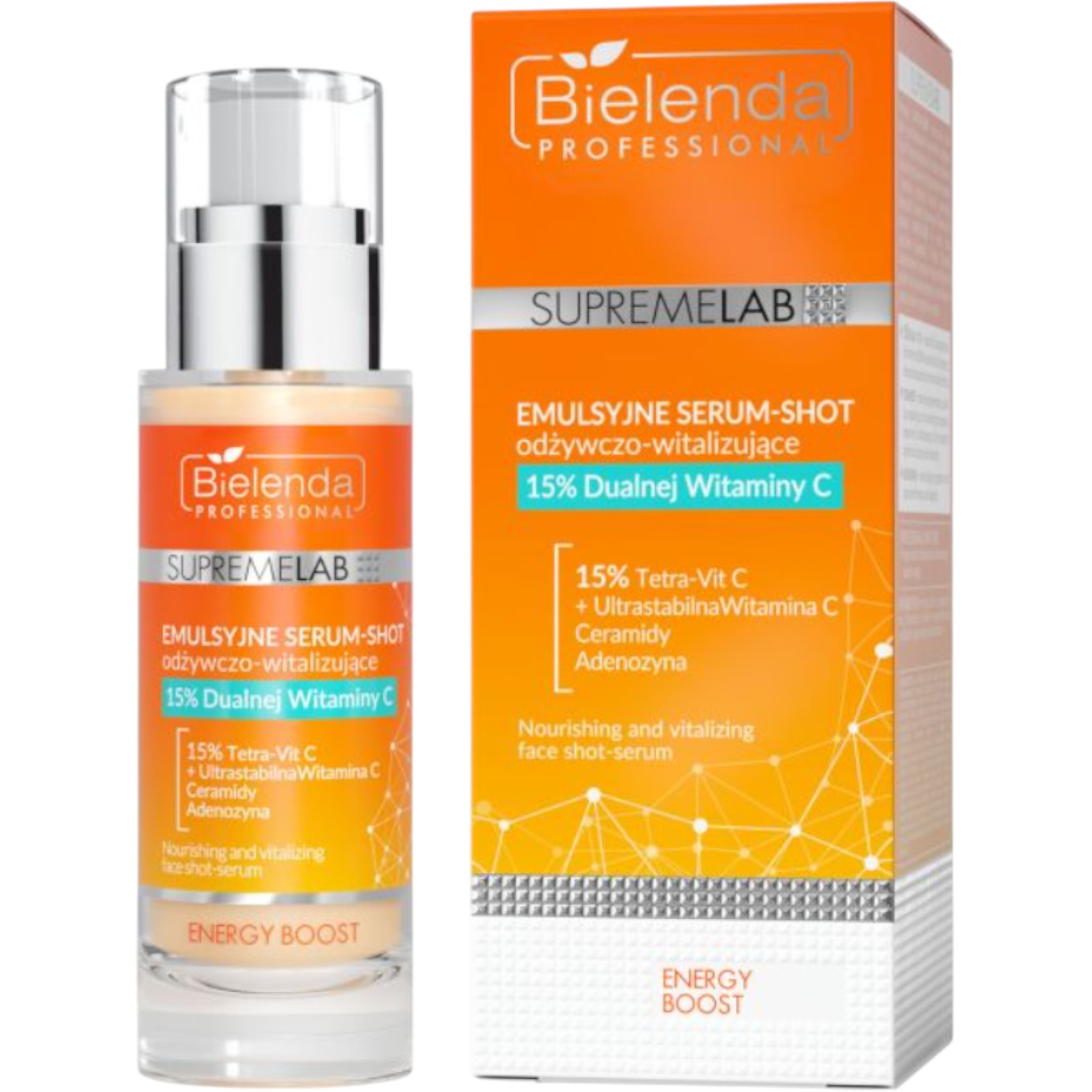Bielenda Professional Supremelab Energy Boost Emulsyjne serum-shot odżywczo-witalizujące, 30 ml