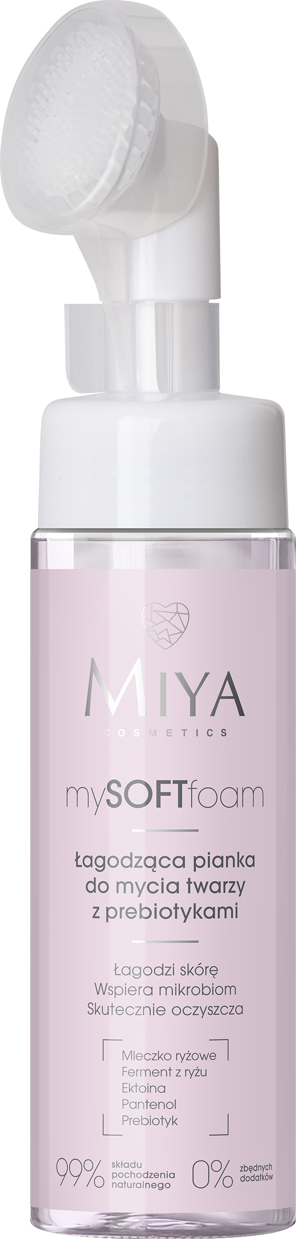 Miya mySOFTfoam Schiuma detergente lenitiva per il viso con prebiotici