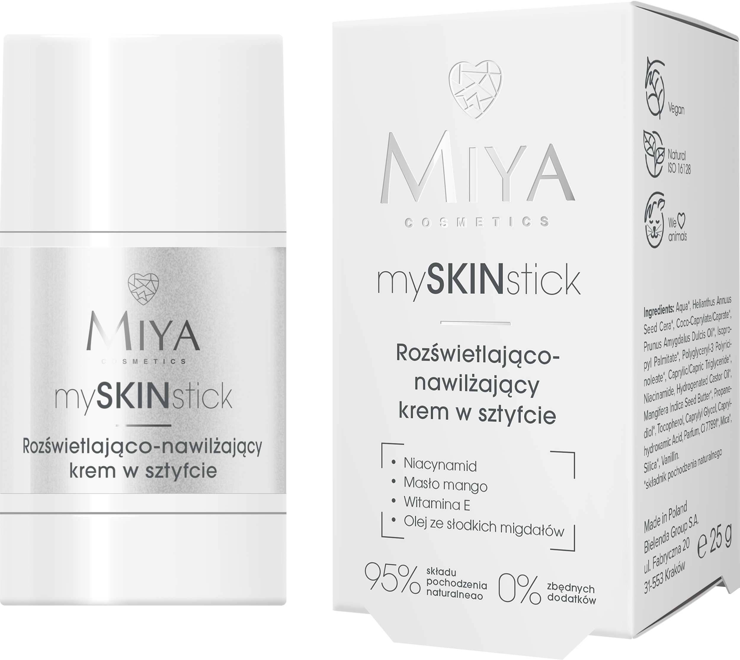 Miya mySKINstick Rozświetlająco-nawilżający krem w sztyfcie