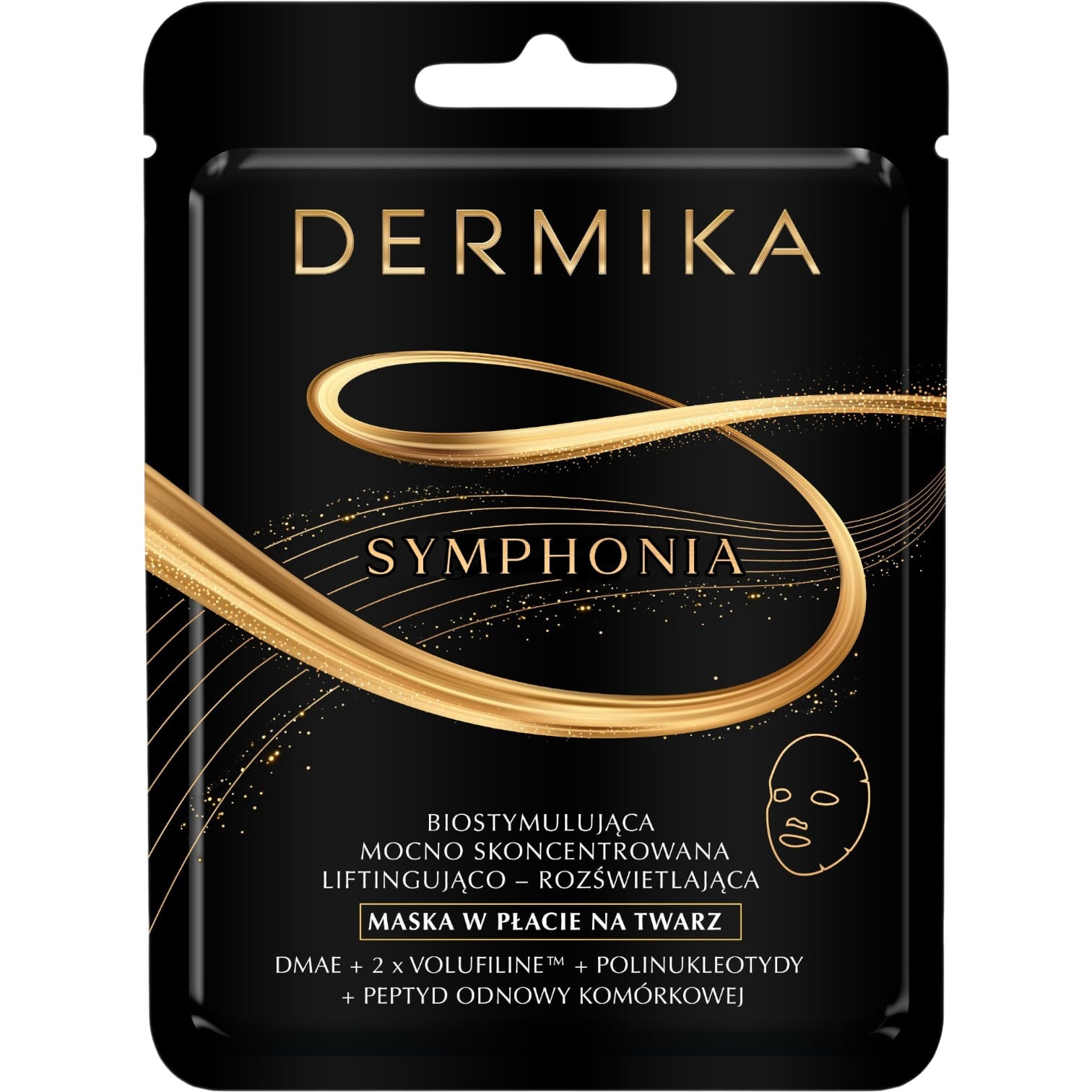 Dermika Symphonia Biostymulująca mocno skoncentrowana maska liftingująco-rozświetlająca, 1 szt