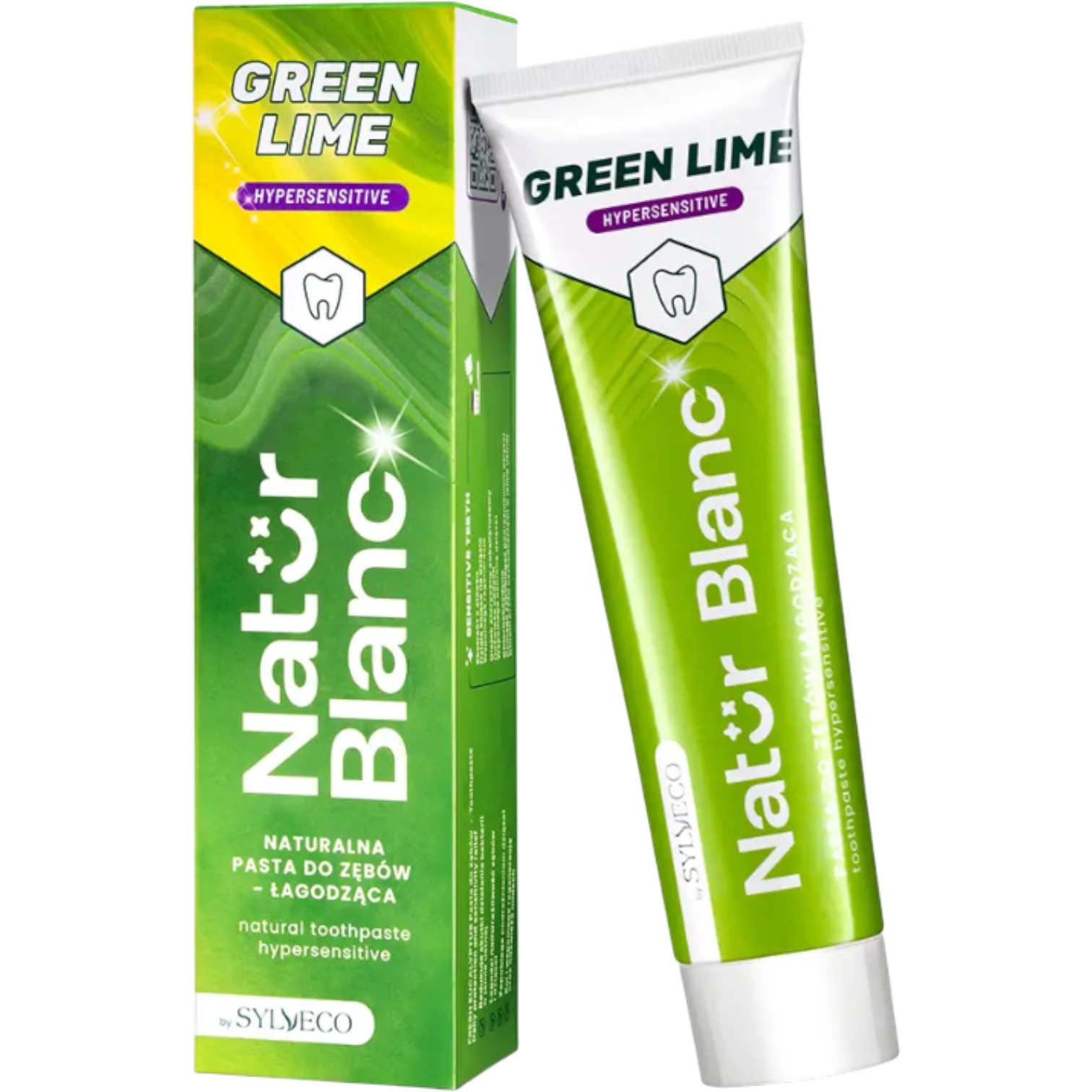 Sylveco Natur Blanc Pasta do zębów łagodząca nadwrażliwość Green Lime