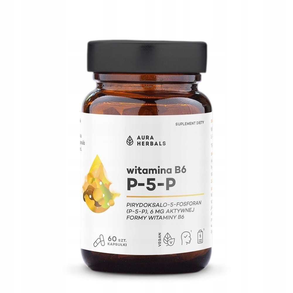 Aura Herbals Witamina B6 P-5-P 6 mg, Kapsułkii 60 szt.