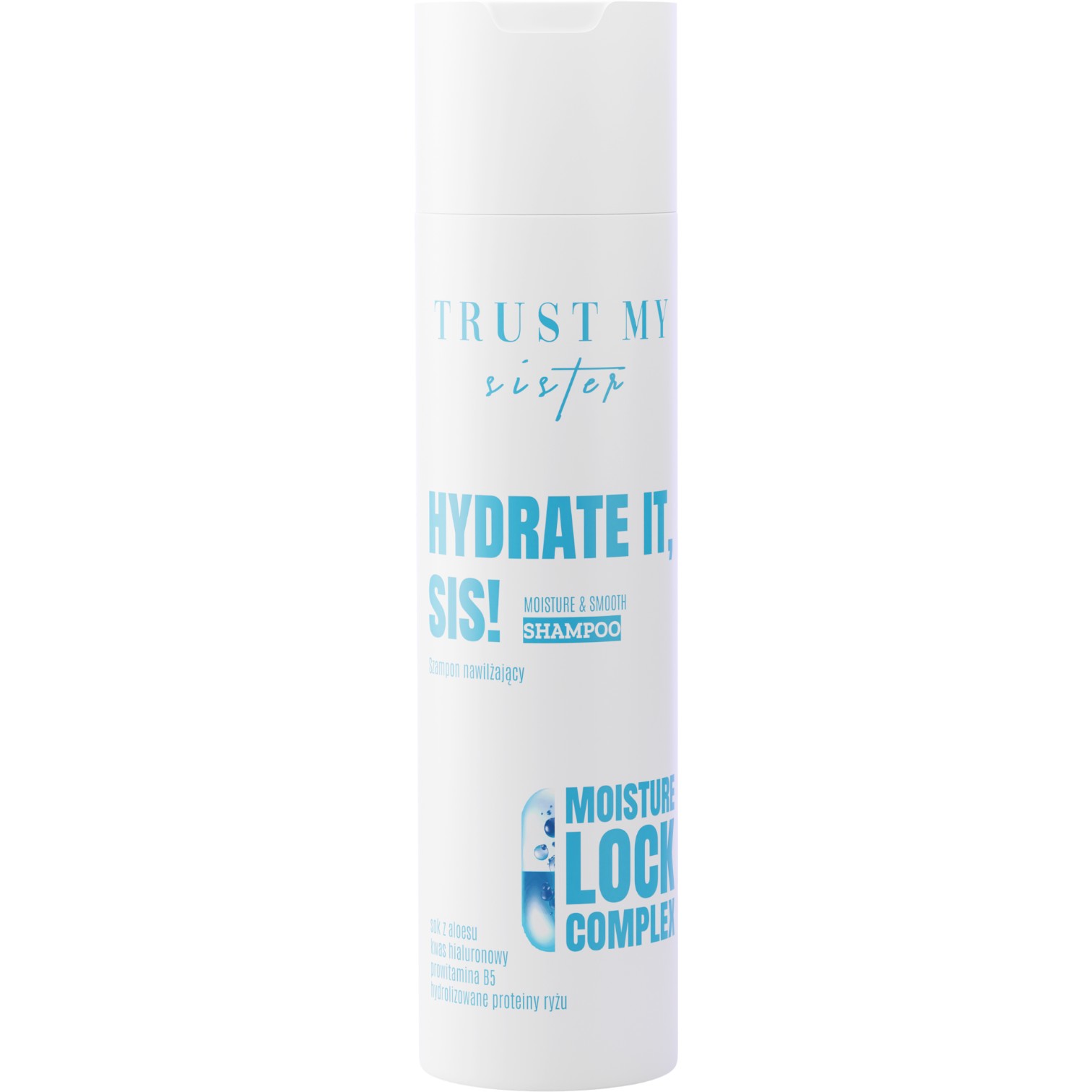 Trust My Sister Hydrate It Moisture & Smooth Shampoo, Szampon nawilżający 