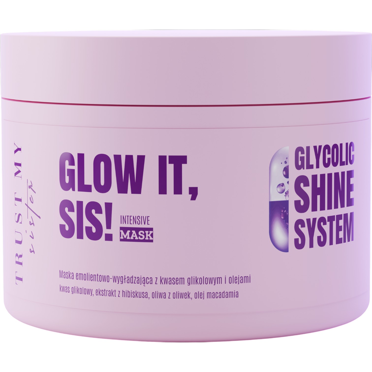 Trust My Sister Glow It Intensive Mask, Maska emolientowo-wygładzająca 