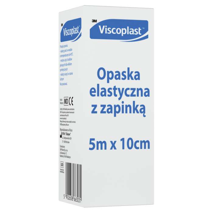 Viscoplast, Opaska elastyczna z zapinką, 5x0,1m