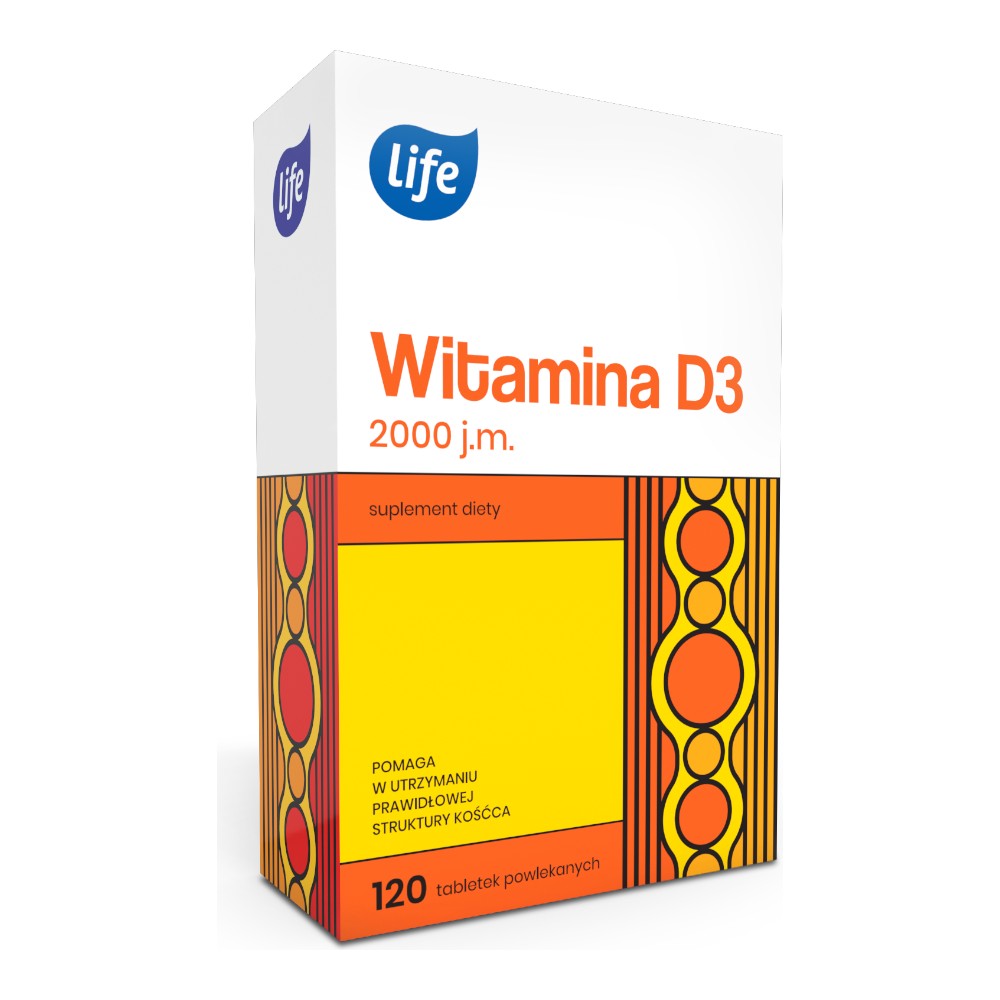 Life Witamina D3 2000 j.m., Kapsułki