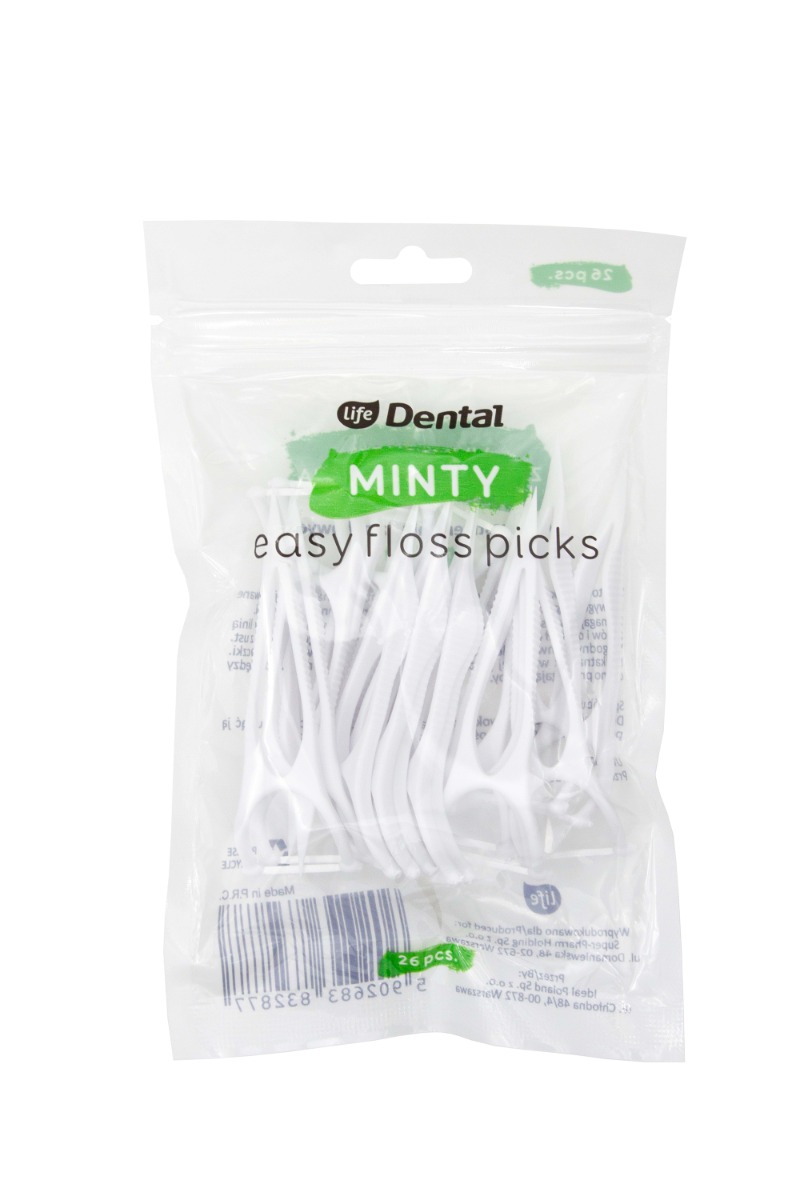 Life Dental Wykałaczki z Nicią Dentystyczną do Przestrzeni Międzyzębowych