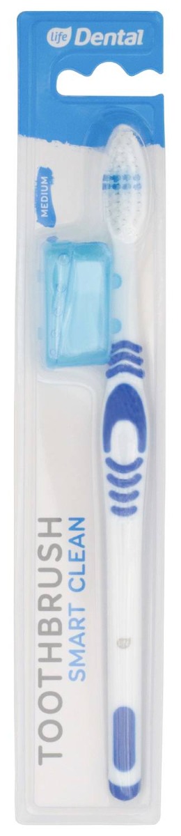 Life Dental Szczoteczka do zębów Smart Clean Medium Niebieska