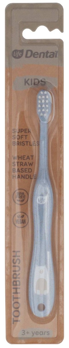 Life Szczoteczka do zębów dla dzieci 3+ Soft BIONiebieska